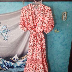 Cute Tropical Maxi Dress